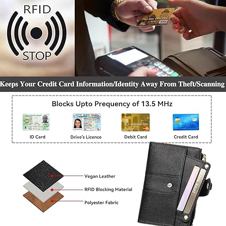 Women's Premium RFID Leather Bifold Wallet