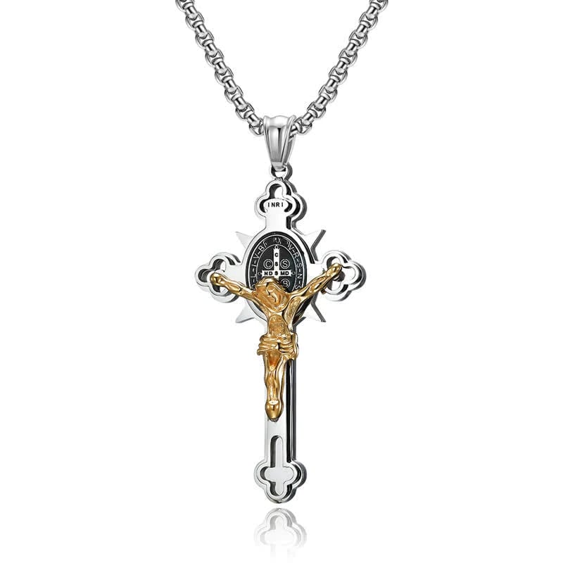 Protection Cross Power Pendant Necklace