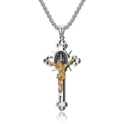 Protection Cross Power Pendant Necklace