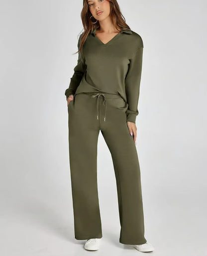 Travel Sets for Women 2 Piece Sets Outfits Casual Long Sleeve Sweatsuits