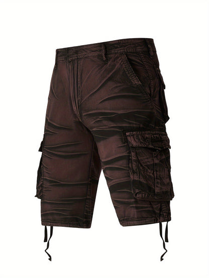 Nexenri Camo Pattern Cotton Cargo Shorts