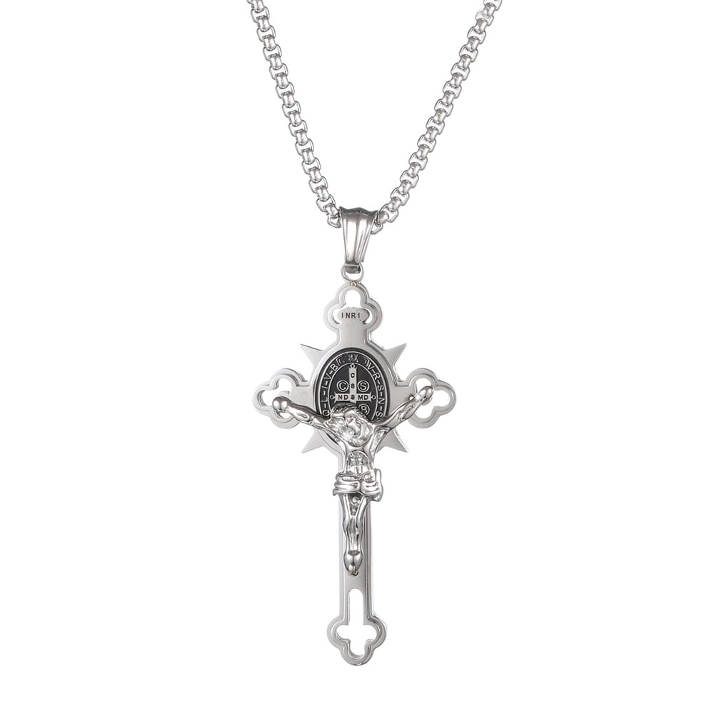Protection Cross Power Pendant Necklace
