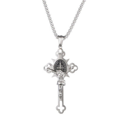 Protection Cross Power Pendant Necklace