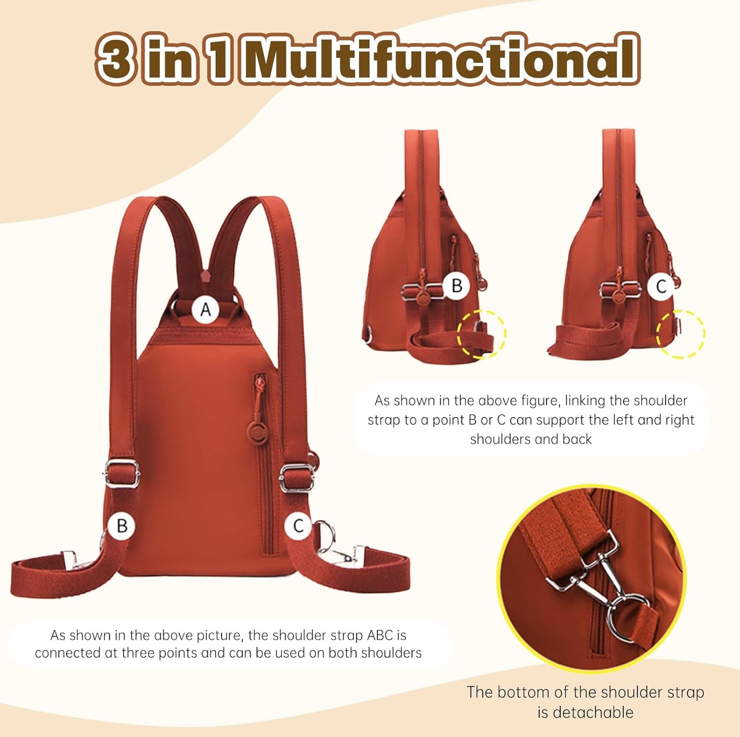2026 Premium Anti-Theft 3-in-1 Tote