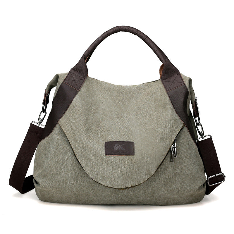 Large Casual Canvas Tote Shoulder Bag