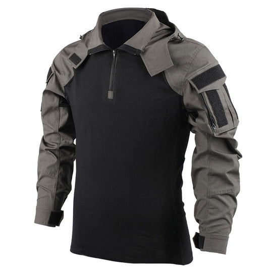Nexenri Outdoor Cool Hooded Long Sleeve Men's T-shirt
