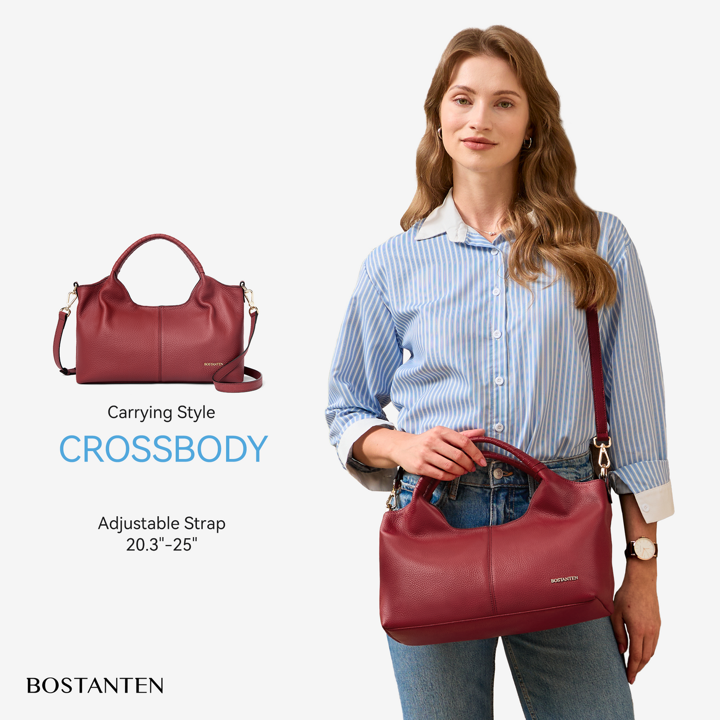 Nevin Genuine Leather Satchel Tote