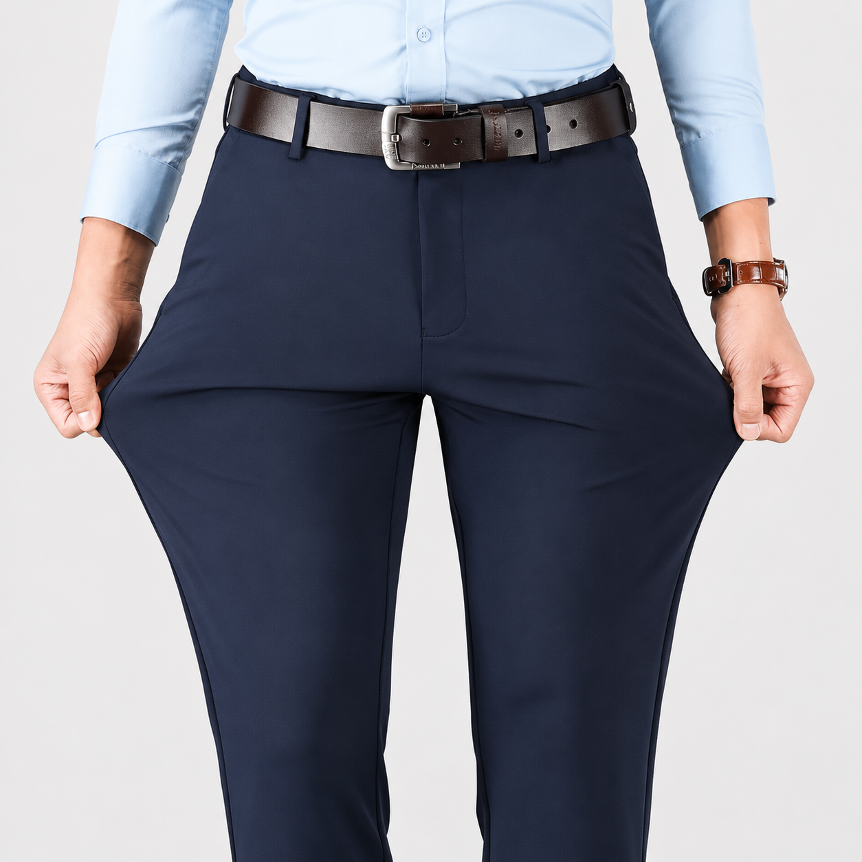 Men's All-Day Comfort Dress Pants – Stretch Work & Casual Trousers