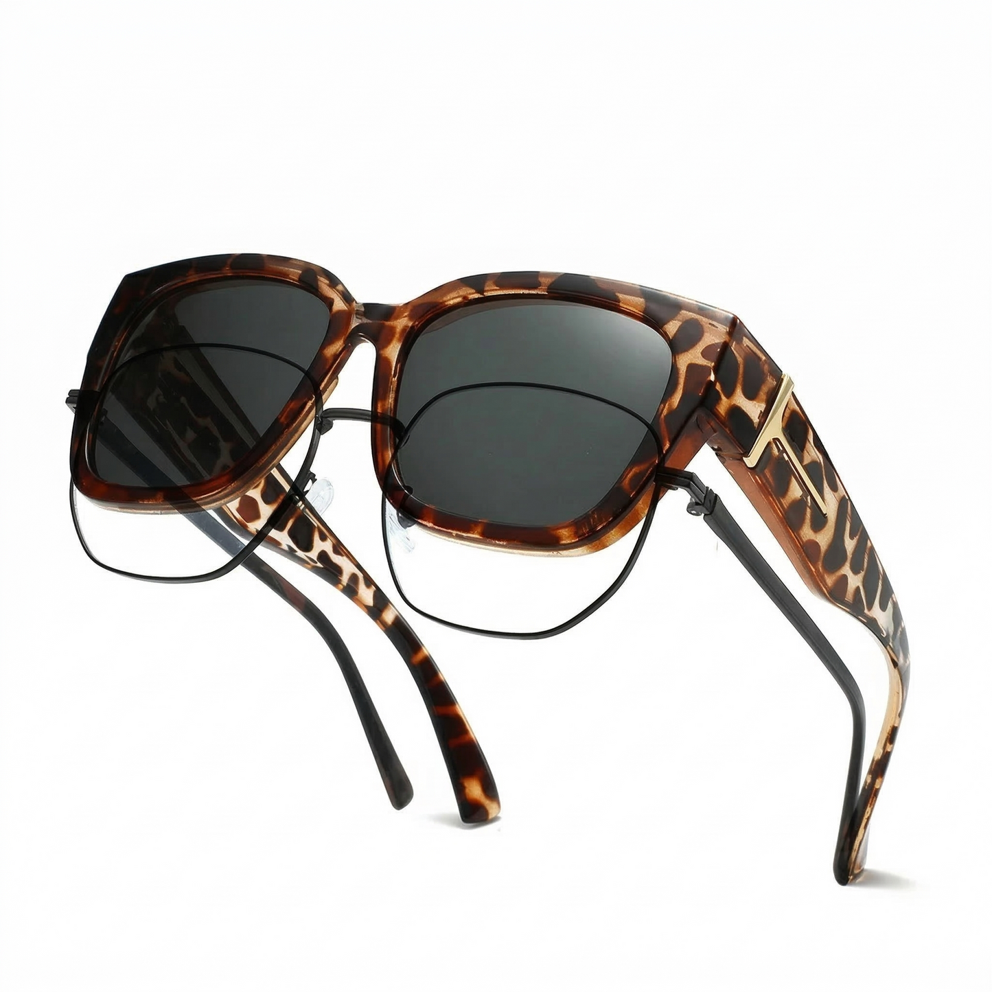 Trendy Oversized Fit Over Sunglasses with UV400 Protection