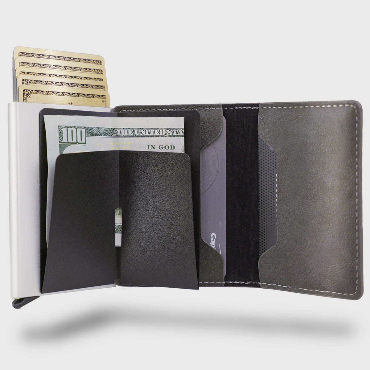 Slim Pop-Up RFID Aluminum Wallet