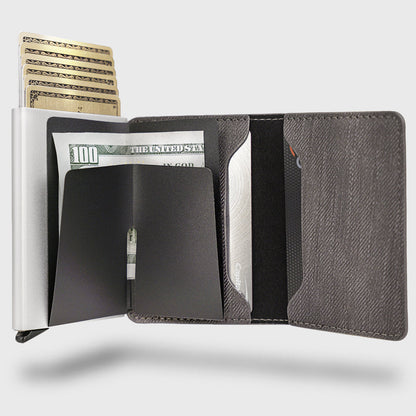 Slim Pop-Up RFID Aluminum Wallet