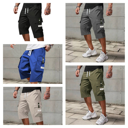 LAST DAY SALE 50% OFF Men's Casual Drawstring Capri Cargo Pants