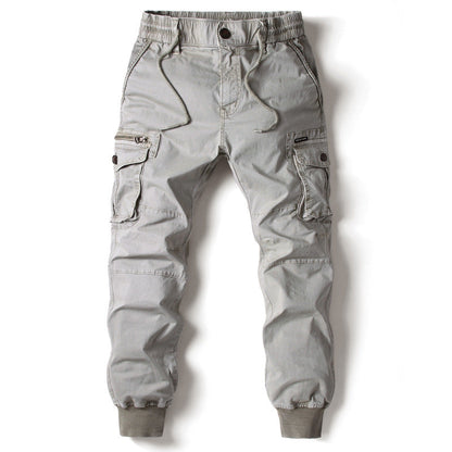 Men's Multi Pocket Elastic Cuff Cargo Pants