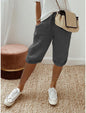 Women's Casual Cotton Linen Capris
