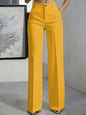High waisted straight leg minimalist suit pants