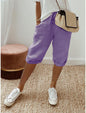 Women's Casual Cotton Linen Capris