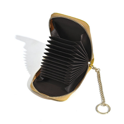 Cross-Border Small Card Bag Document Bag Rfid Anti-Theft Bank Card Bus Card Document Bag Car Key Zipper Bag