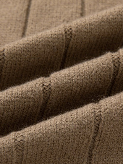 Cable Knit Shawl Collar Button-Up Cardigan