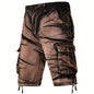 Nexenri Camo Pattern Cotton Cargo Shorts