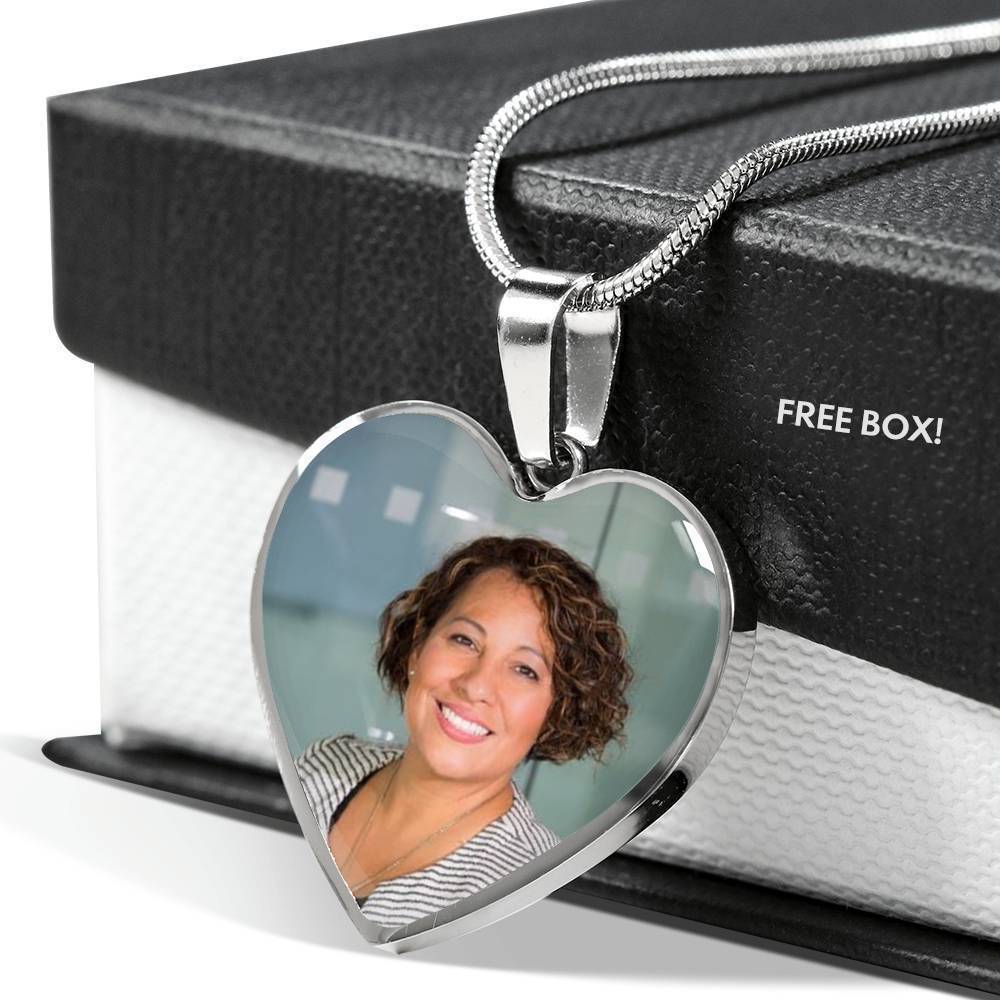 Photo Engraved Necklace Memorial Gift