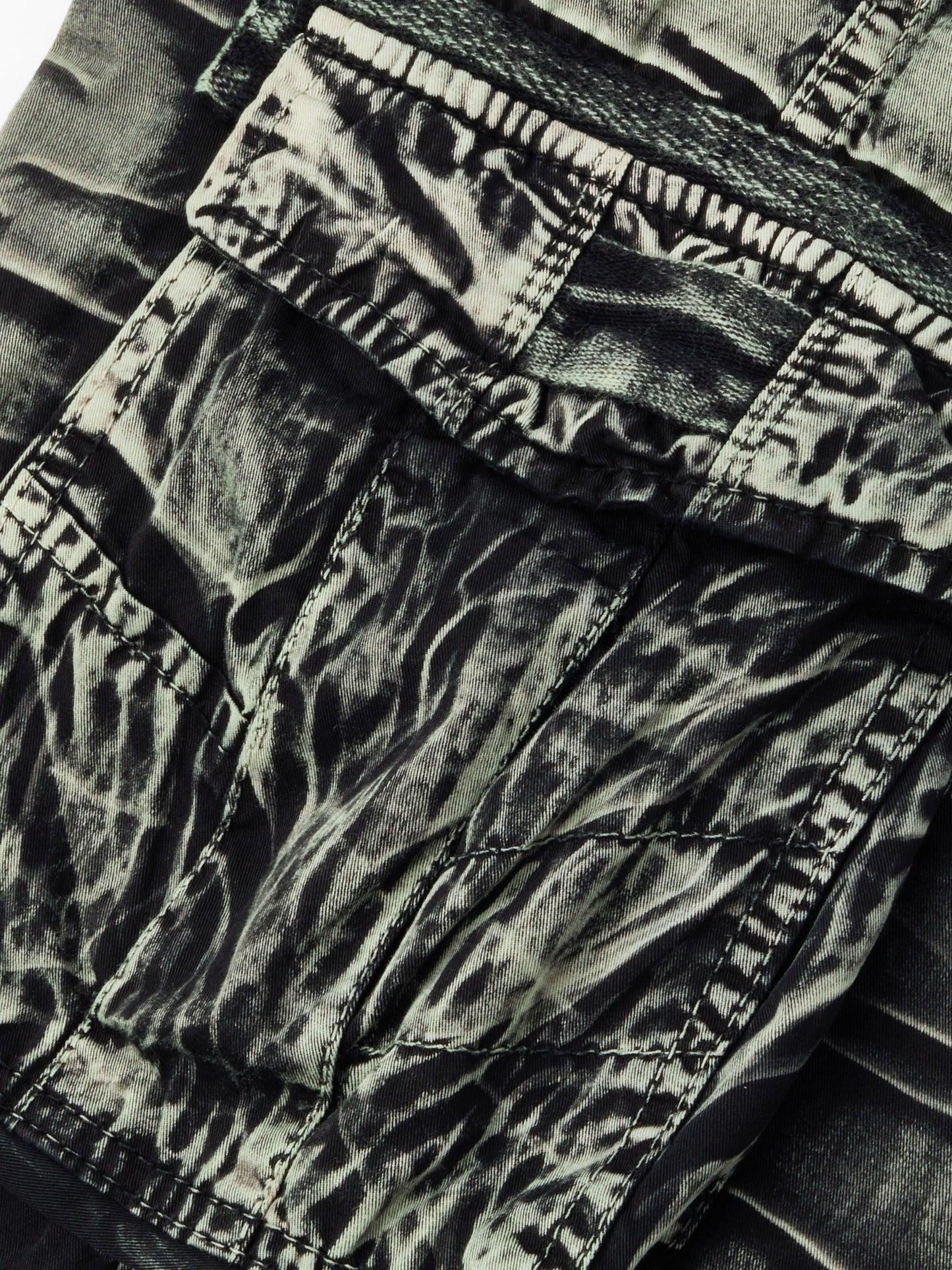 Nexenri Camo Pattern Cotton Cargo Shorts
