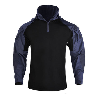 Nexenri Outdoor Cool Hooded Long Sleeve Men's T-shirt