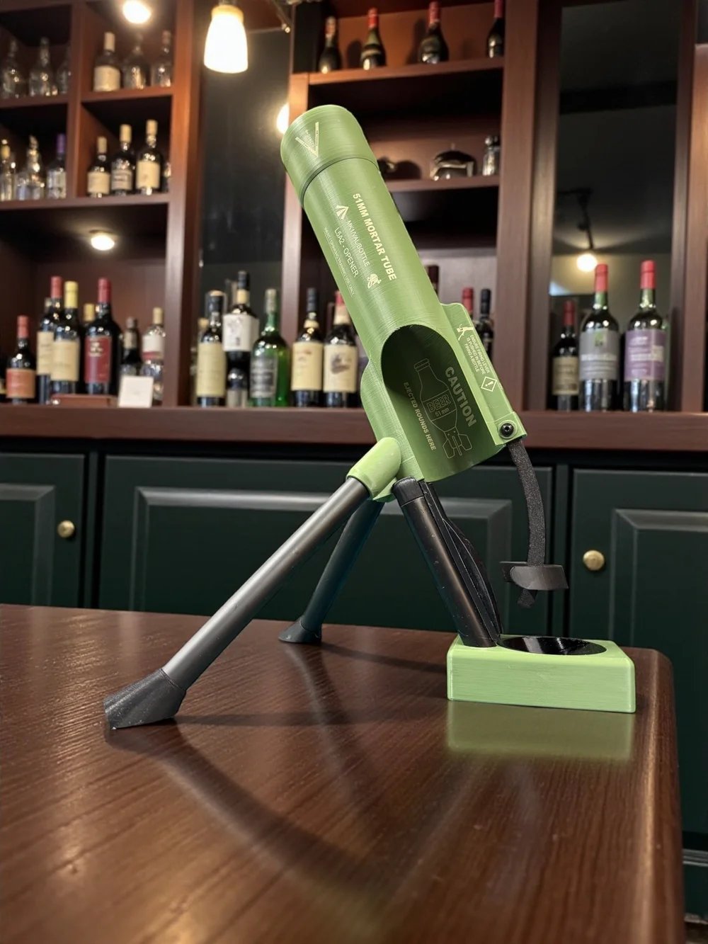 🚀 51mm Beer Bottle Mortar Bottle Opener 🍻– Novelty Cap-Launching Desk & Bar Accessory🔥Buy 2 Free Shipping