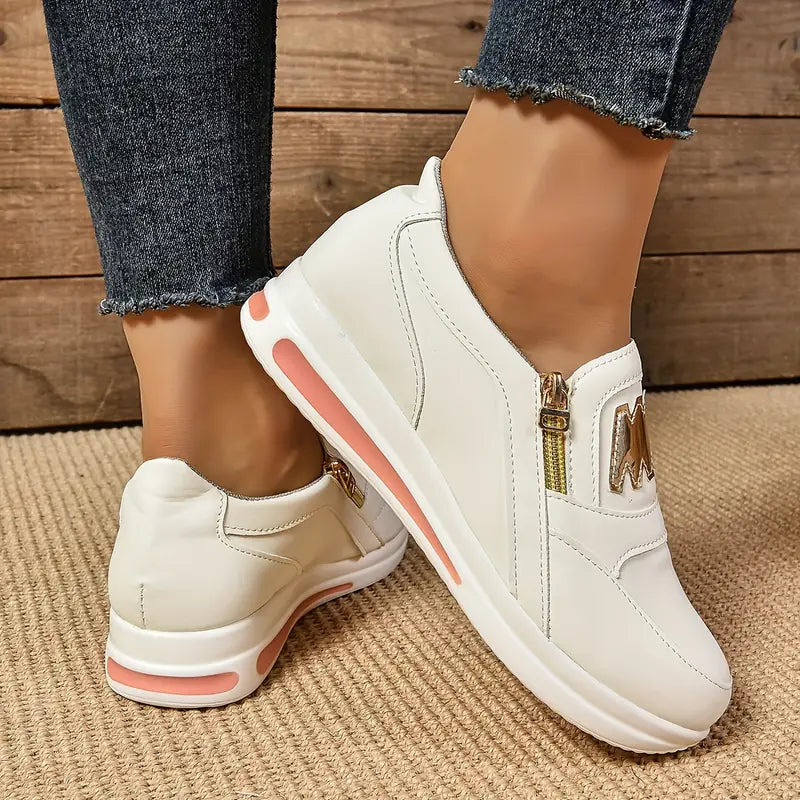 Women's casual platform slip-on sneakers
