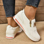 Women's casual platform slip-on sneakers