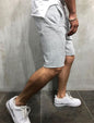 Nexenri Loose Plain Elastic Waist Shorts