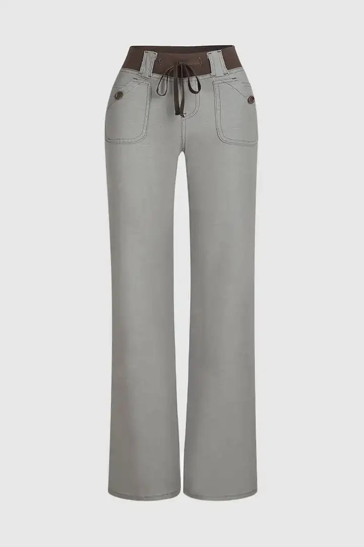 RAW HEM RIPPED PANTS