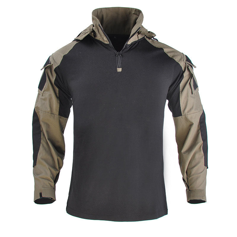 Nexenri Outdoor Cool Hooded Long Sleeve Men's T-shirt