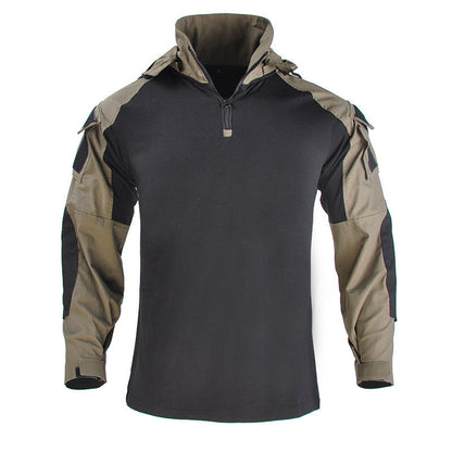 Nexenri Outdoor Cool Hooded Long Sleeve Men's T-shirt