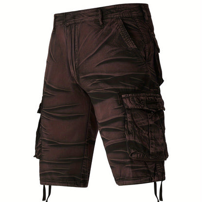 Nexenri Camo Pattern Cotton Cargo Shorts