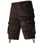 Nexenri Camo Pattern Cotton Cargo Shorts