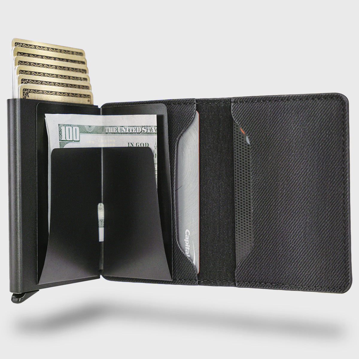 Slim Pop-Up RFID Aluminum Wallet