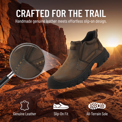 ⏰Last Day! 45% OFF🔥Men’s Genuine Leather Slip-On Outdoor Walking Shoes