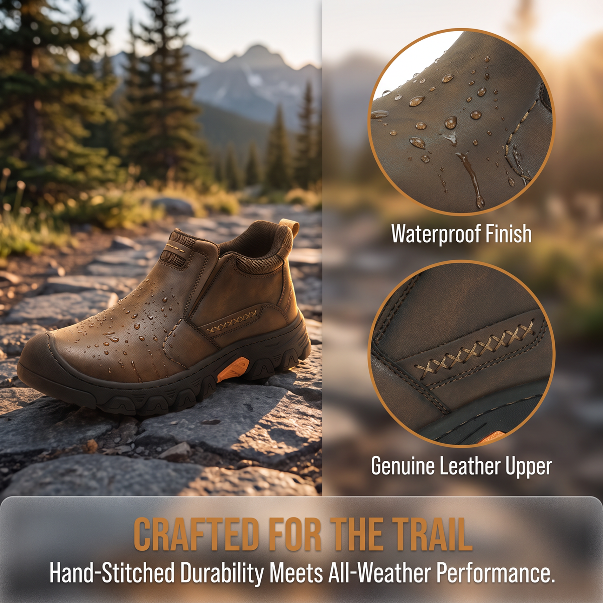 ⏰Last Day! 45% OFF🔥Men’s Genuine Leather Slip-On Outdoor Walking Shoes