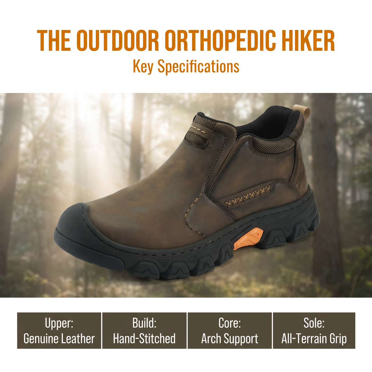⏰Last Day! 45% OFF🔥Men’s Genuine Leather Slip-On Outdoor Walking Shoes