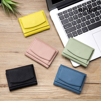 ✨Last Day 49% OFF✨New Genuine Leather RFID Blocking Card Holder Organizer Pocket Mini Wallet Buy 2 Get Free Shipping Today