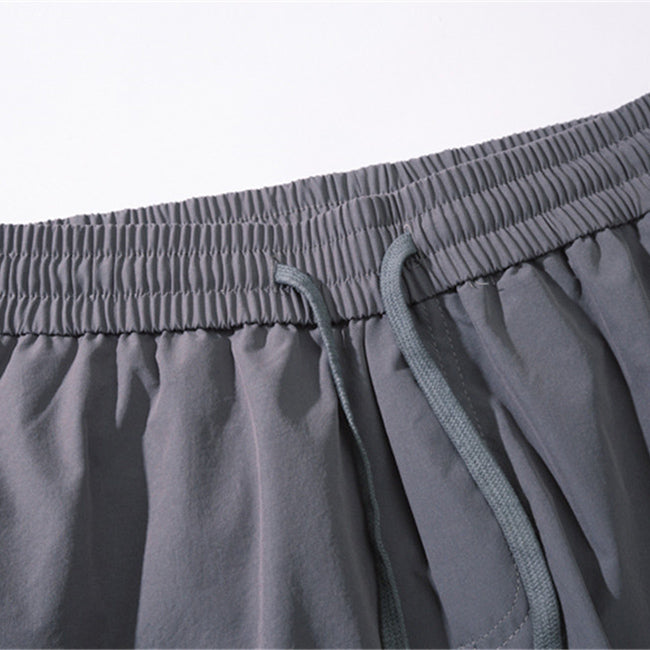 Men's Solid Color Elastic Waist Thin Shorts