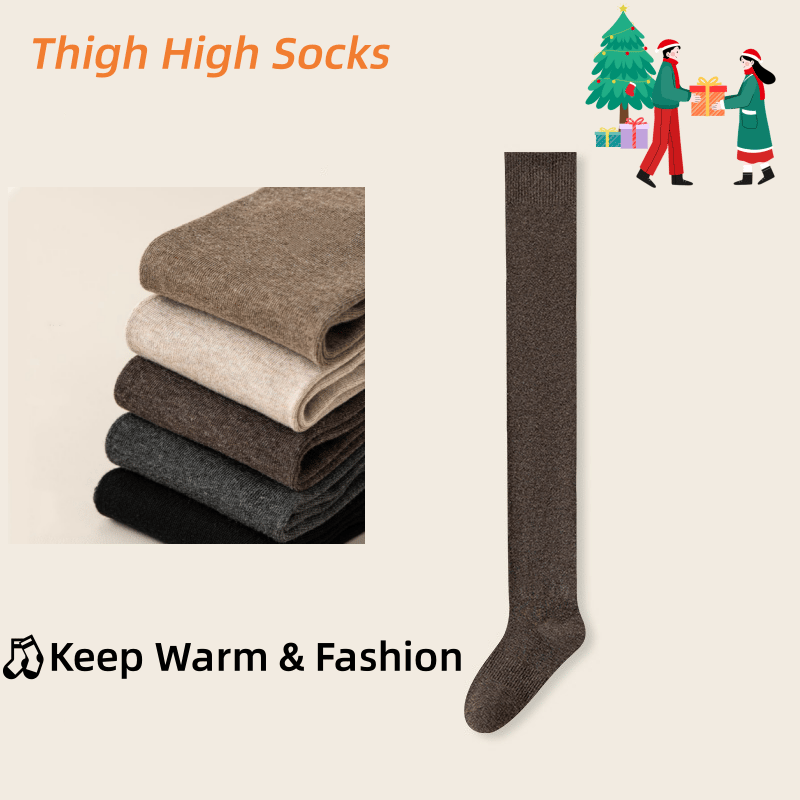 Women's Warm Elastic Thigh High Socks