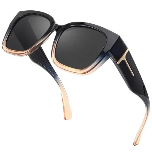 Trendy Oversized Fit Over Sunglasses with UV400 Protection