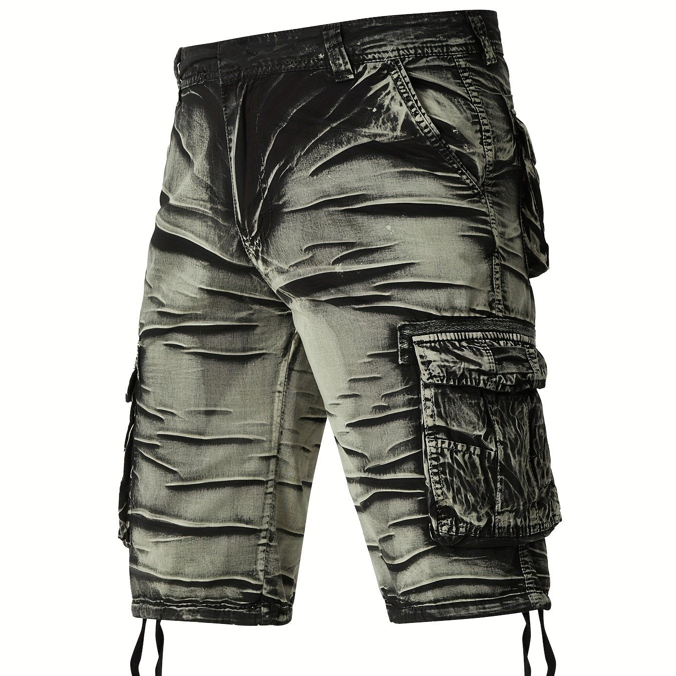 Nexenri Camo Pattern Cotton Cargo Shorts