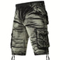 Nexenri Camo Pattern Cotton Cargo Shorts