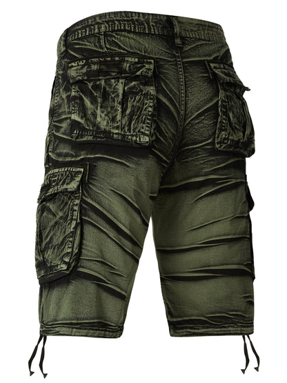 Nexenri Camo Pattern Cotton Cargo Shorts