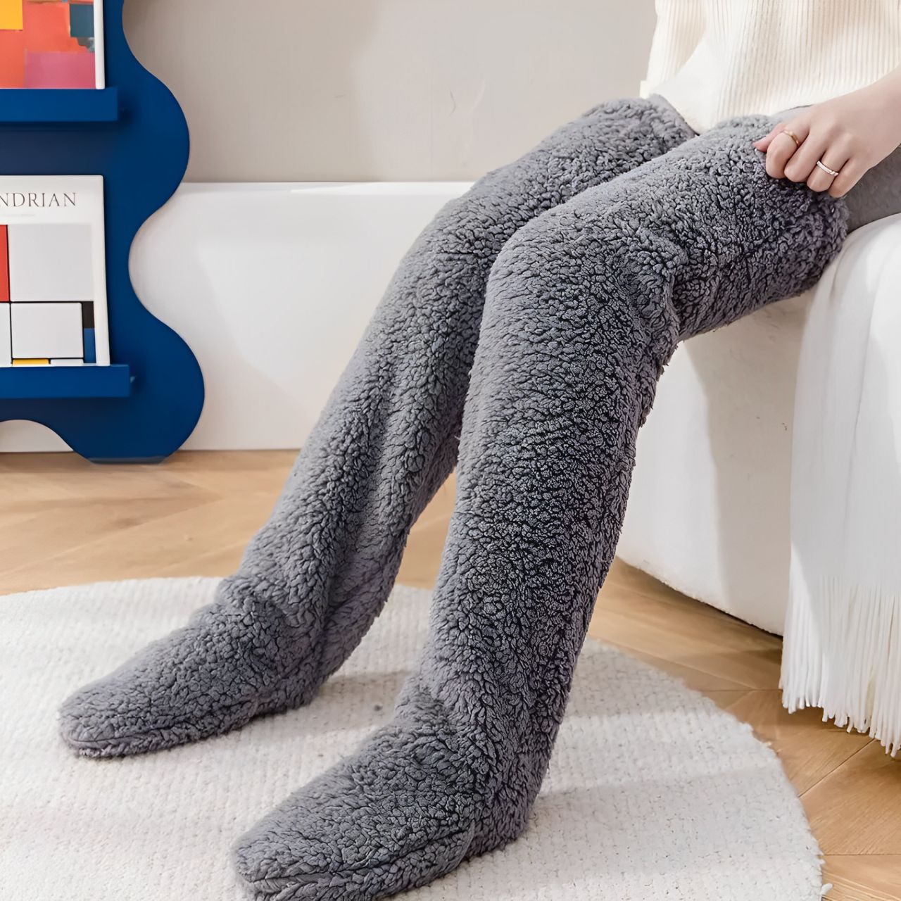 Plush Knee High Socks