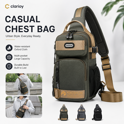 55% OFF💥Adjustable Oxford Cloth Chest Bag – Lightweight, durable & versatile