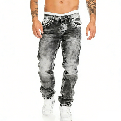 Men's Fashion Creative Stretch Denim Jeans,Minimalist Style Suitable
