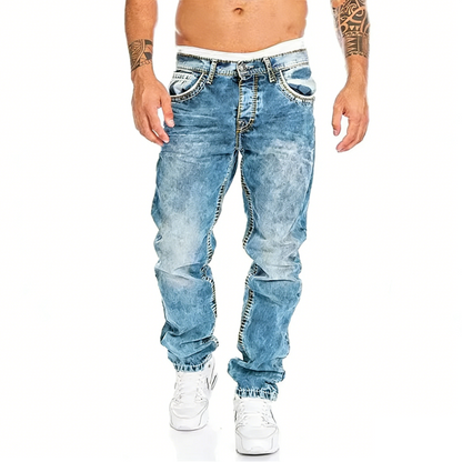 Men's Fashion Creative Stretch Denim Jeans,Minimalist Style Suitable
